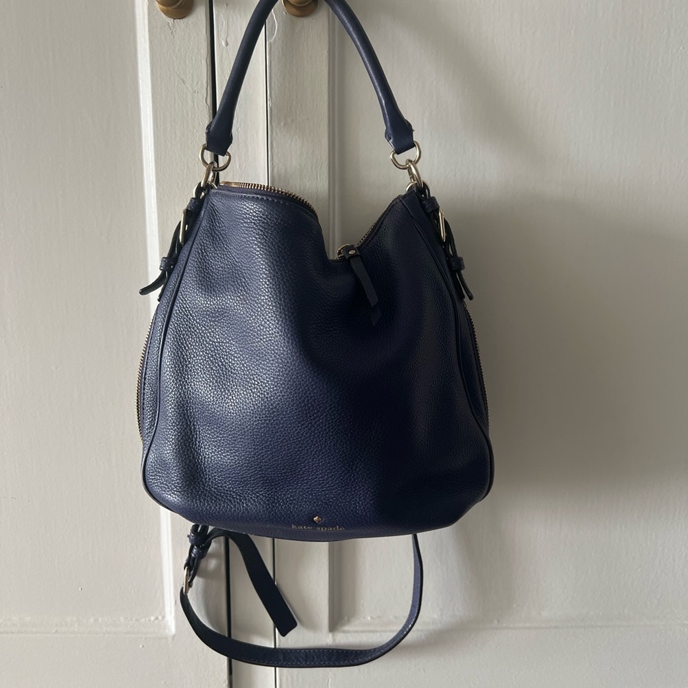 Navy Blue Kate Spade with detachable crossbody strap